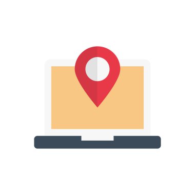 çevrimiçi vektör düz renk simgesi