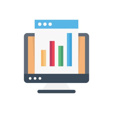 Web sayfası düz renk simgesi