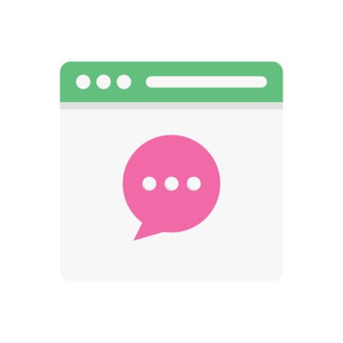 çevrimiçi vektör düz renk simgesi