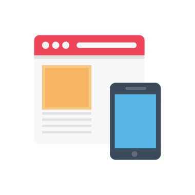 Geliştirme vektörü düz renk simgesi