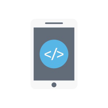 Geliştirme vektörü düz renk simgesi