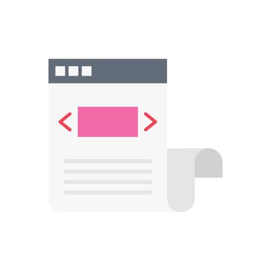 Geliştirme vektörü düz renk simgesi