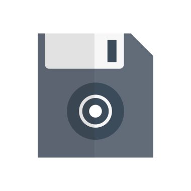 diskette vektör düz renk simgesi