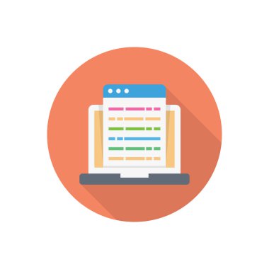 internet vektörü düz renk simgesi