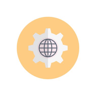 vektör düz renk simgesini ayarla