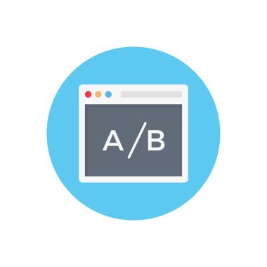 tarayıcı vektörü düz renk simgesi