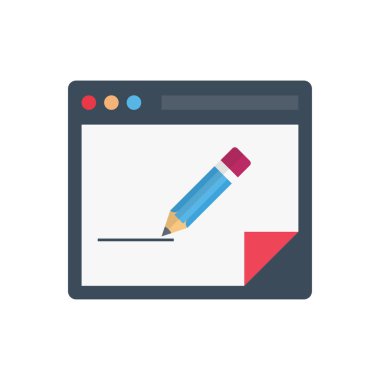 dizayn vektörü düz renk simgesi