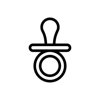 emiş vektörü ince çizgi simgesi