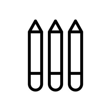 Kalem vektörü ince çizgi simgesi