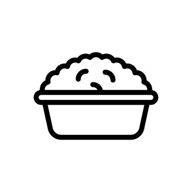 kase vektörü ince çizgi simgesi