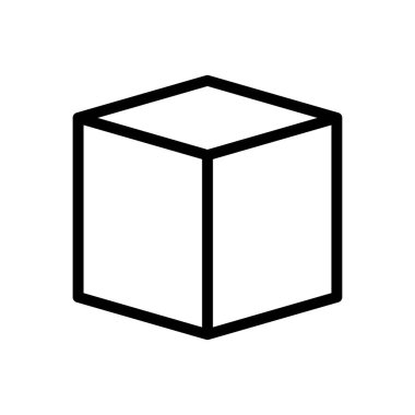 karton vektör ince çizgi simgesi