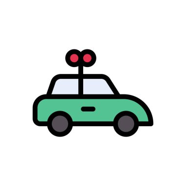 oyuncak vektör düz renk simgesi