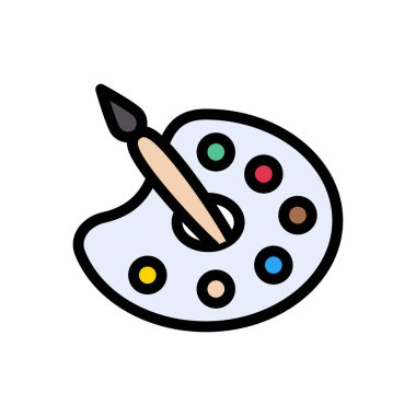 renk vektörü düz renk simgesi