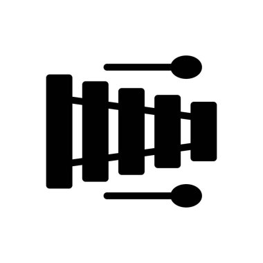 müzik vektörü düz simge