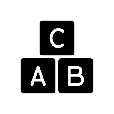 blok vektör düz simgesi