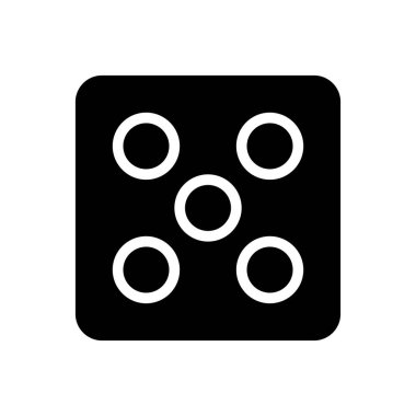 ludo vektör düz simge