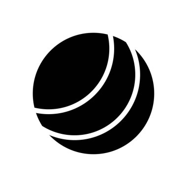 vektör glyph düz simgesini çal