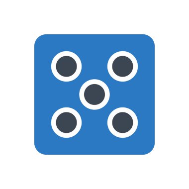 ludo vektör renk simgesi