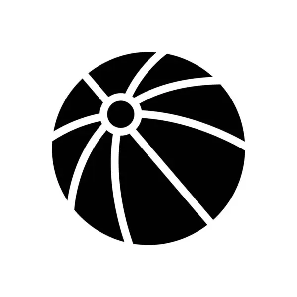 Jouer Vectoriel Glyphe Icône Plate — Image vectorielle