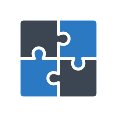 yapboz vektörü renk simgesi