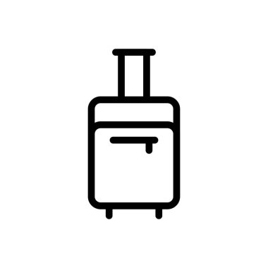 evrak çantası vektörü ince çizgi simgesi