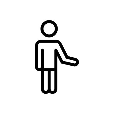 avatar vektörü ince çizgi simgesi