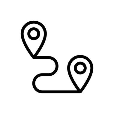 parça vektörü ince çizgi simgesi