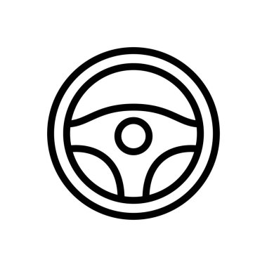 Yönlendirme vektörü ince çizgi simgesi