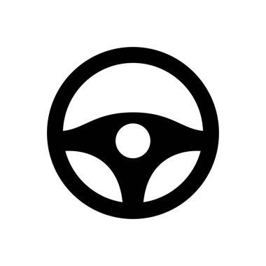 Direksiyon vektörü glifinin düz simgesi