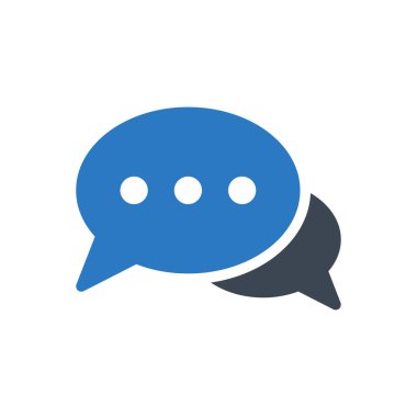 sohbet vektörü renk simgesi