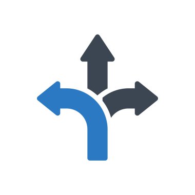 Yol vektörü renk simgesi