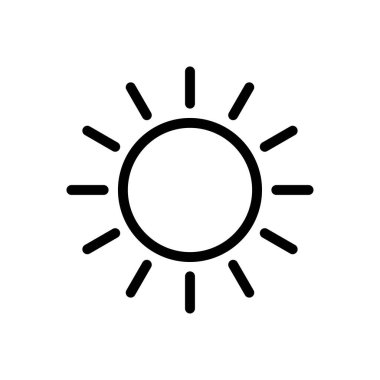 hava vektörü ince çizgi simgesi