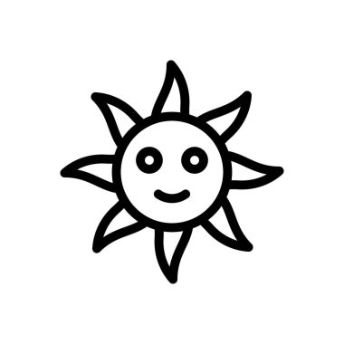 yaz vektörü ince çizgi simgesi