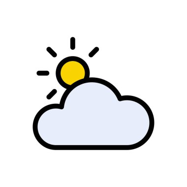 güneş vektörü düz renk simgesi