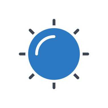 gün vektörü renk simgesi