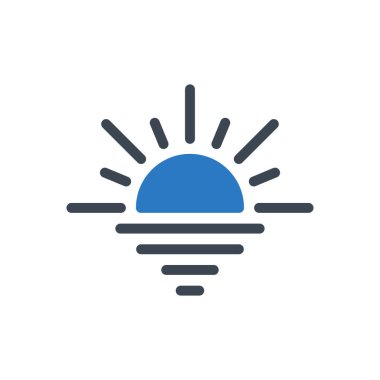 nehir vektörü renk simgesi