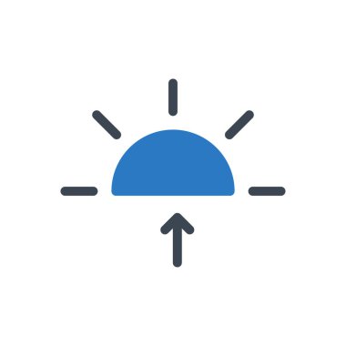 sabah vektör renk simgesi