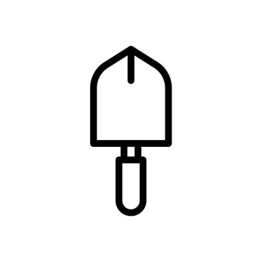 park vektörü ince çizgi simgesi