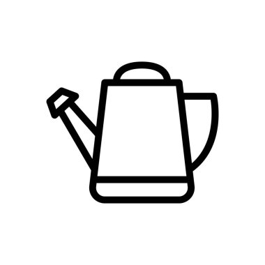 Su vektörü ince çizgi simgesi