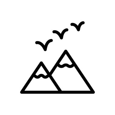 Kuşlar ince çizgi simgesini taşıyacak