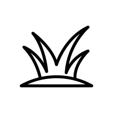 toprak vektörü ince çizgi simgesi