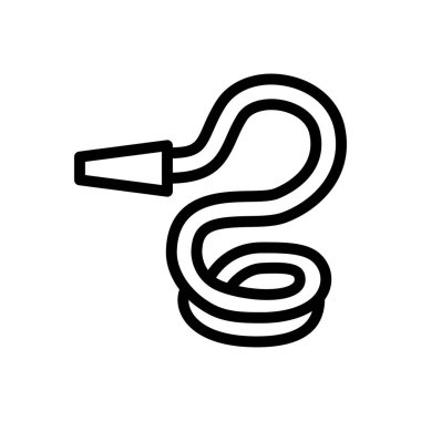 boru vektörü ince çizgi simgesi