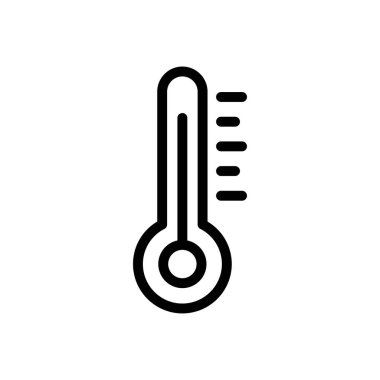 Termometre Vektör İnce çizgi simgesi