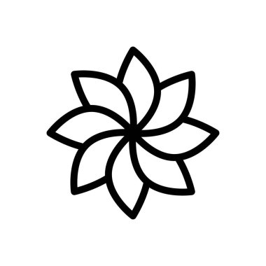 Doğa vektörü ince çizgi simgesi