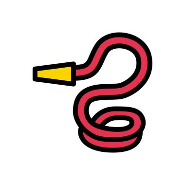 boru vektörü düz renk simgesi