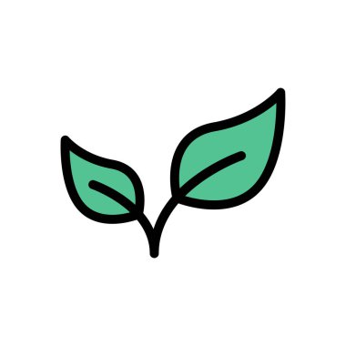 vektör düz renk simgesini bırakır