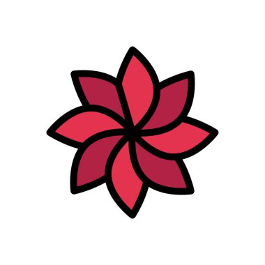 doğa vektörü düz renk simgesi