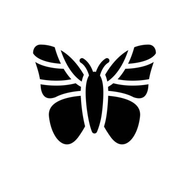 böcek vektörü kabartma düz simgesi