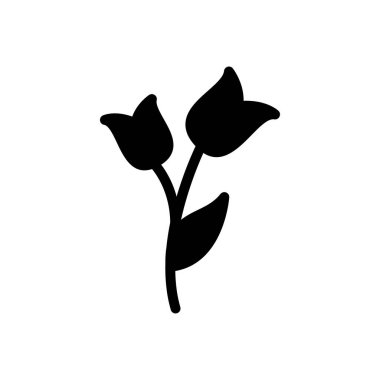 gül vektör düz simge