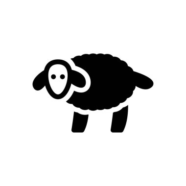 Keçi vektör simgesi düz simge